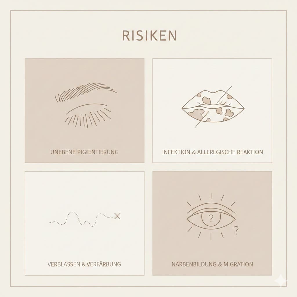 Grafik: Risiken von Permanent Make-up